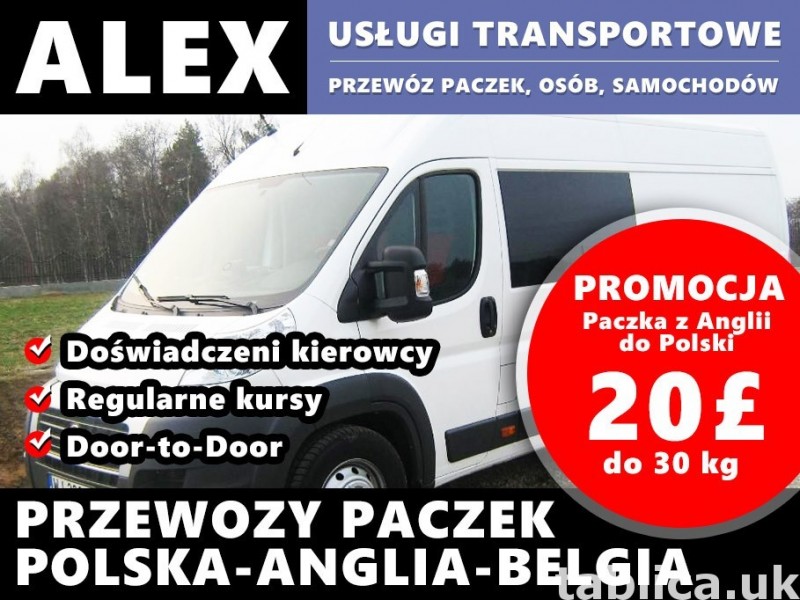 Alex - Paczki Anglia, Przewozy Anglia 0